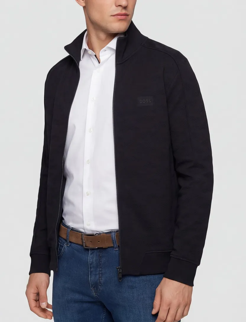 BOSS Green vest B&T SW Mirror FZ donkerblauw