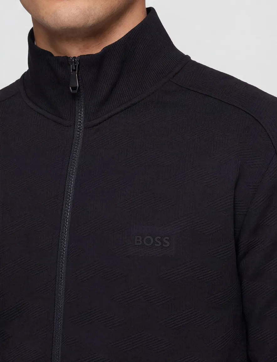 BOSS Green vest SW Mirror FZ donkerblauw