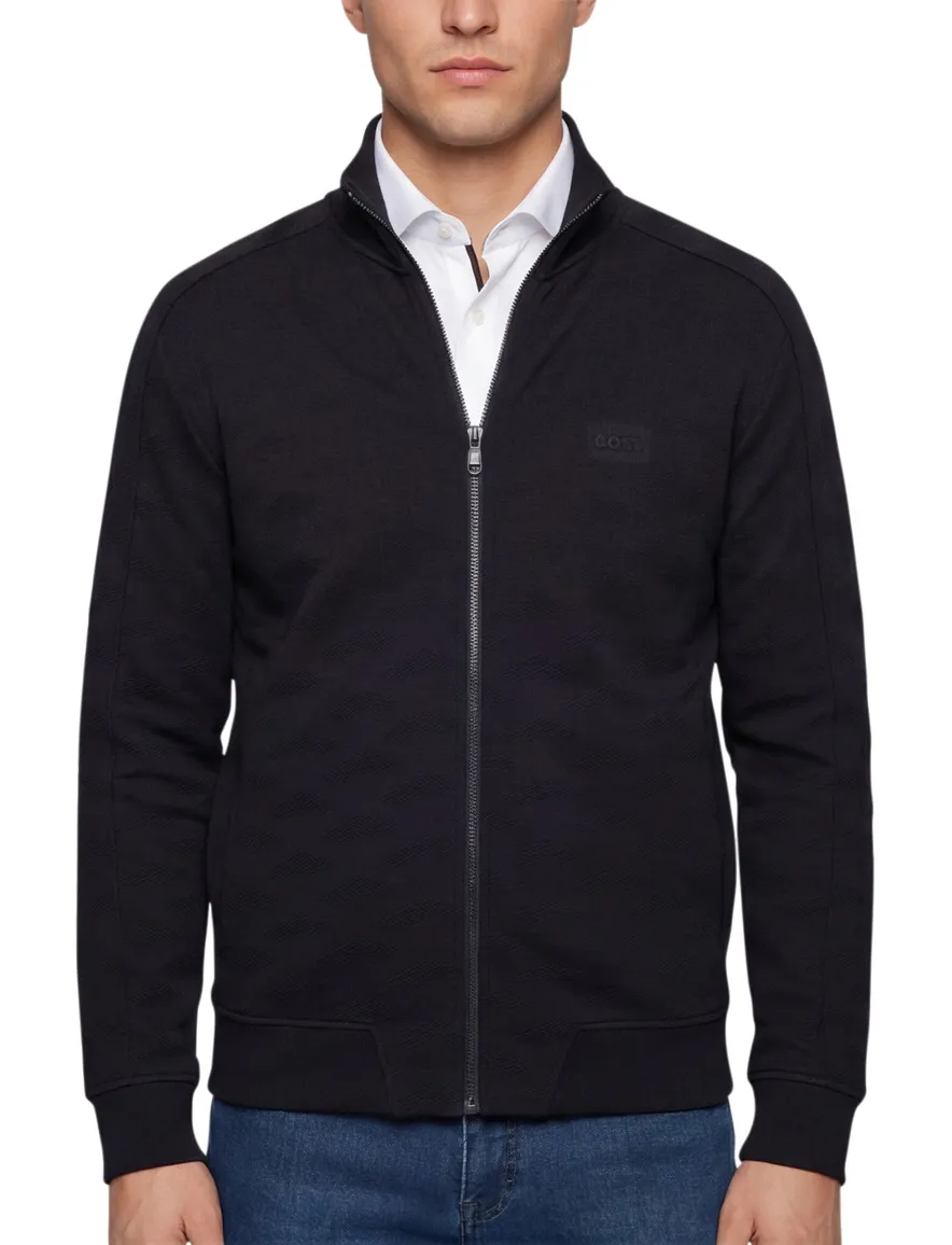 BOSS Green vest SW Mirror FZ donkerblauw