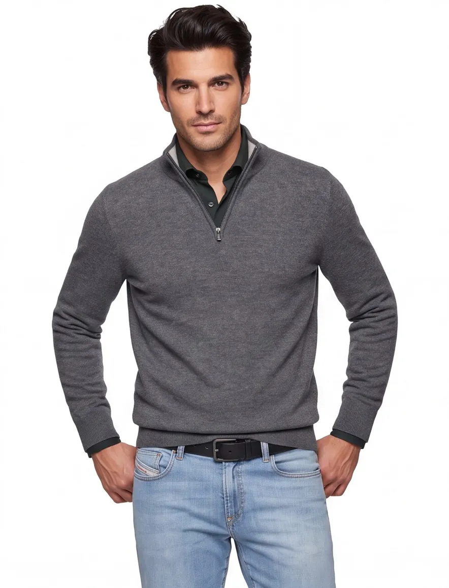Boss Black H-Hemarlo lamswol grijs effen