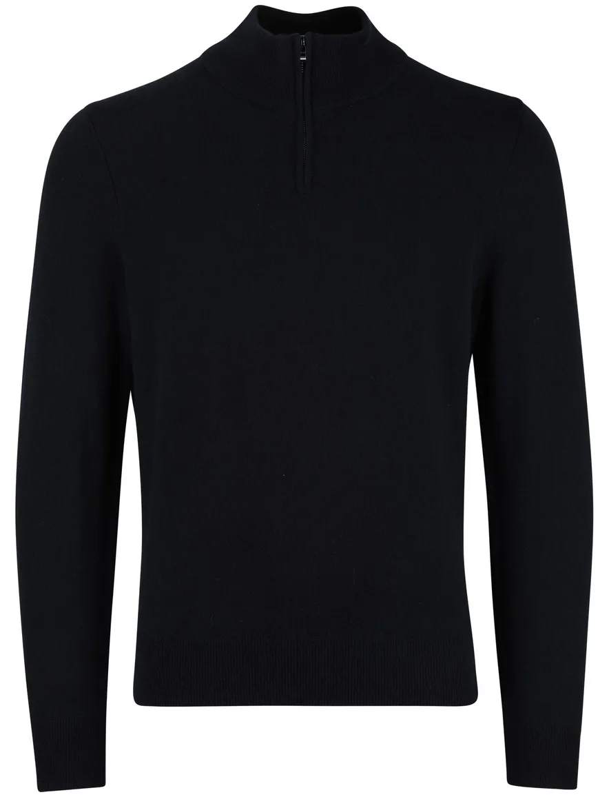 Boss black H-Hemarlo kasjmier trui half zip