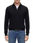 BOSS Black half zip donkerblauw effen