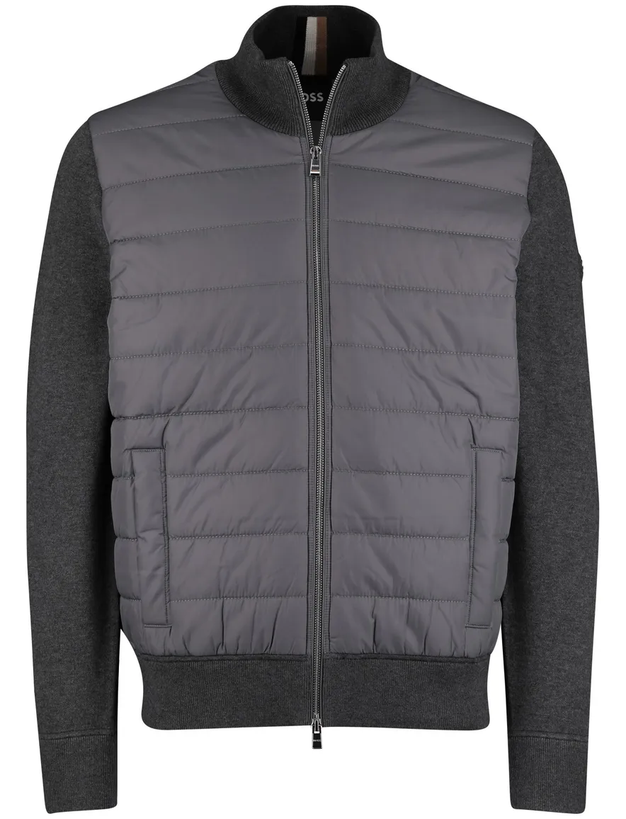 BOSS Black outdoorvest H-Hernesto grijs