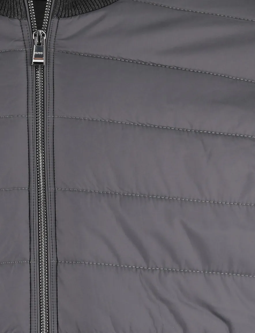 BOSS Black outdoorvest H-Hernesto grijs