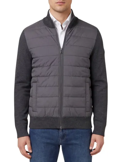 Hugo Boss BOSS Black outdoorvest H-Hernesto grijs effen