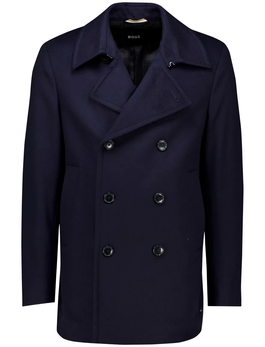 winterjas donkerblauw Boss Black