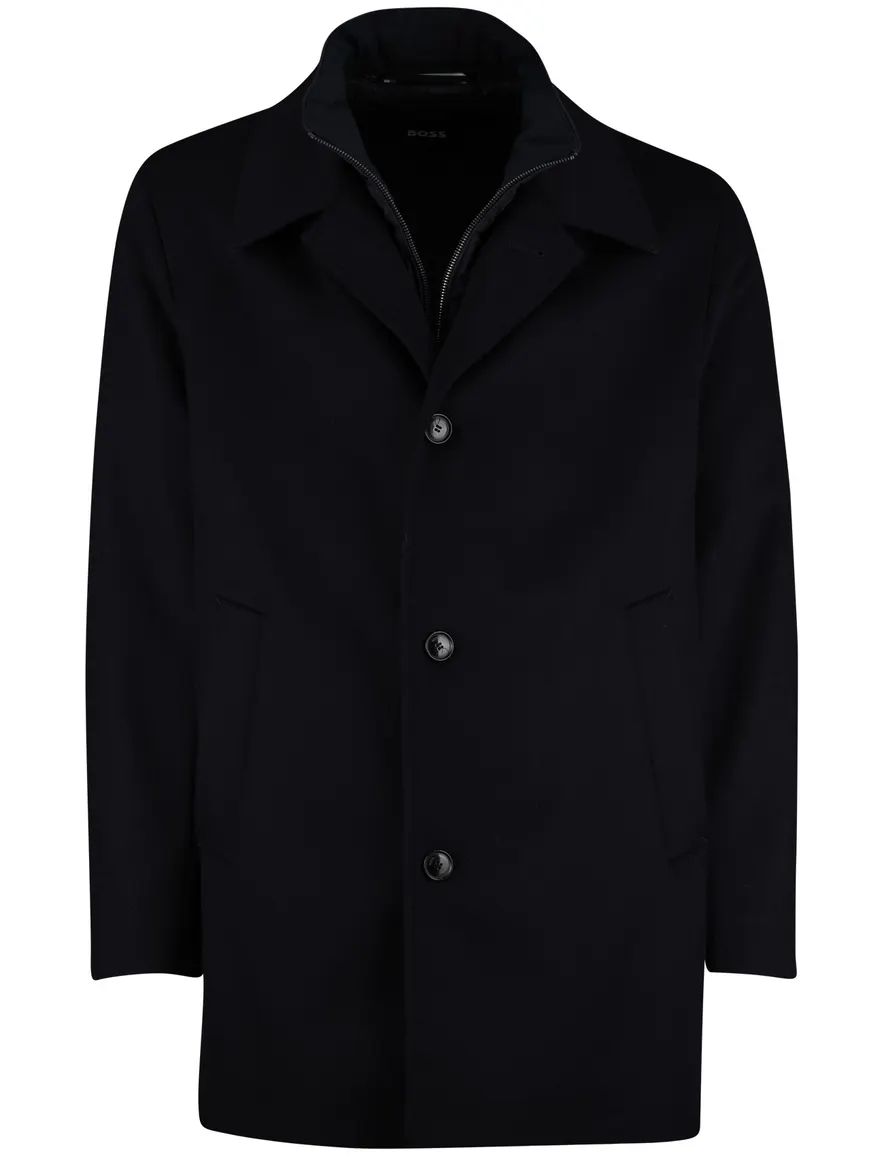 BOSS Black H-Clark winterjas H-Clark-Bib-S navy effen