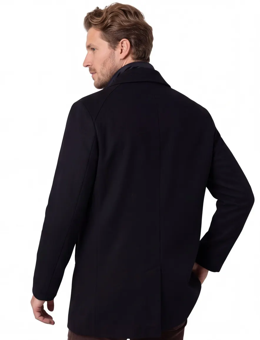 BOSS Black H-Clark winterjas H-Clark-Bib-S navy effen
