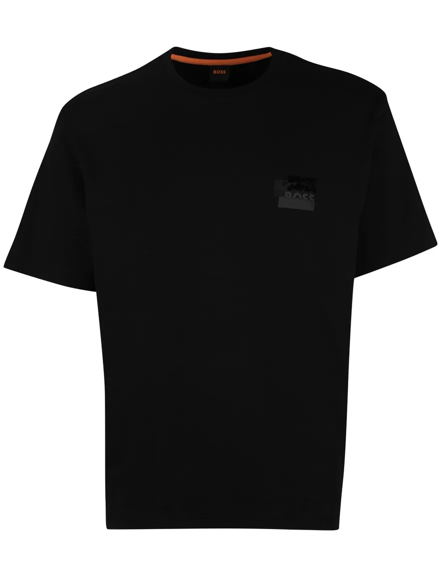 Boss Orange t-shirt Te-snow backprint zwart katoen