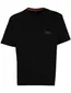 Boss Orange t-shirt Te-snow zwart katoen backprint