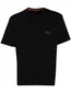 BOSS Orange Te snow T-shirt backprint zwart
