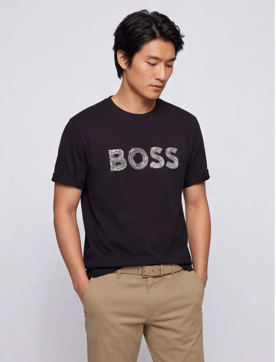t-shirt zwart Boss Tee