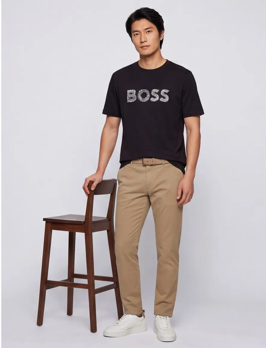 t-shirt zwart Boss Tee