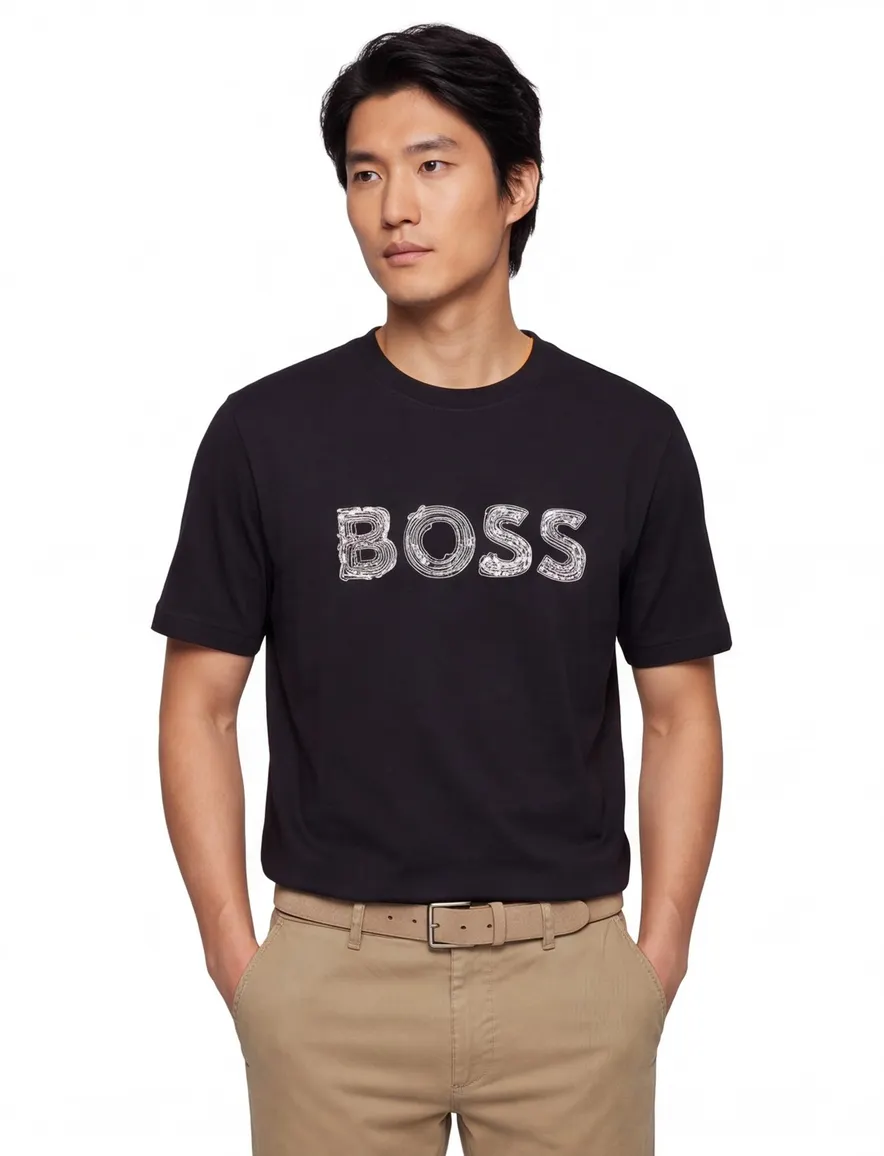t-shirt zwart Boss Tee
