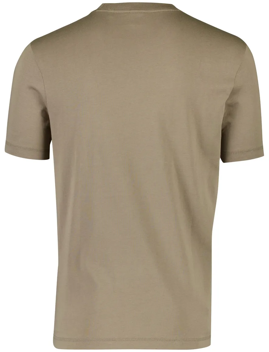 Boss Orange T-shirt bruin logo katoen