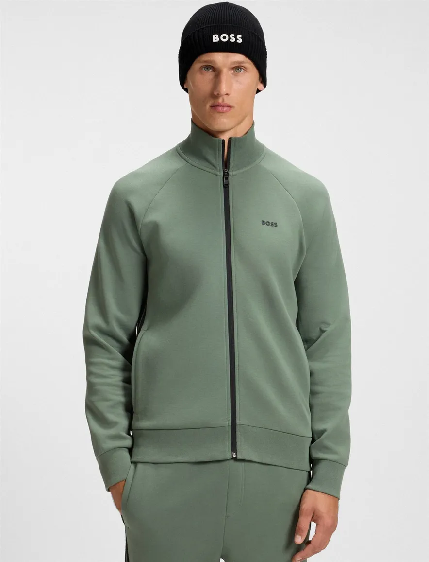 BOSS Green muts Asic Beanie-X zwart effen