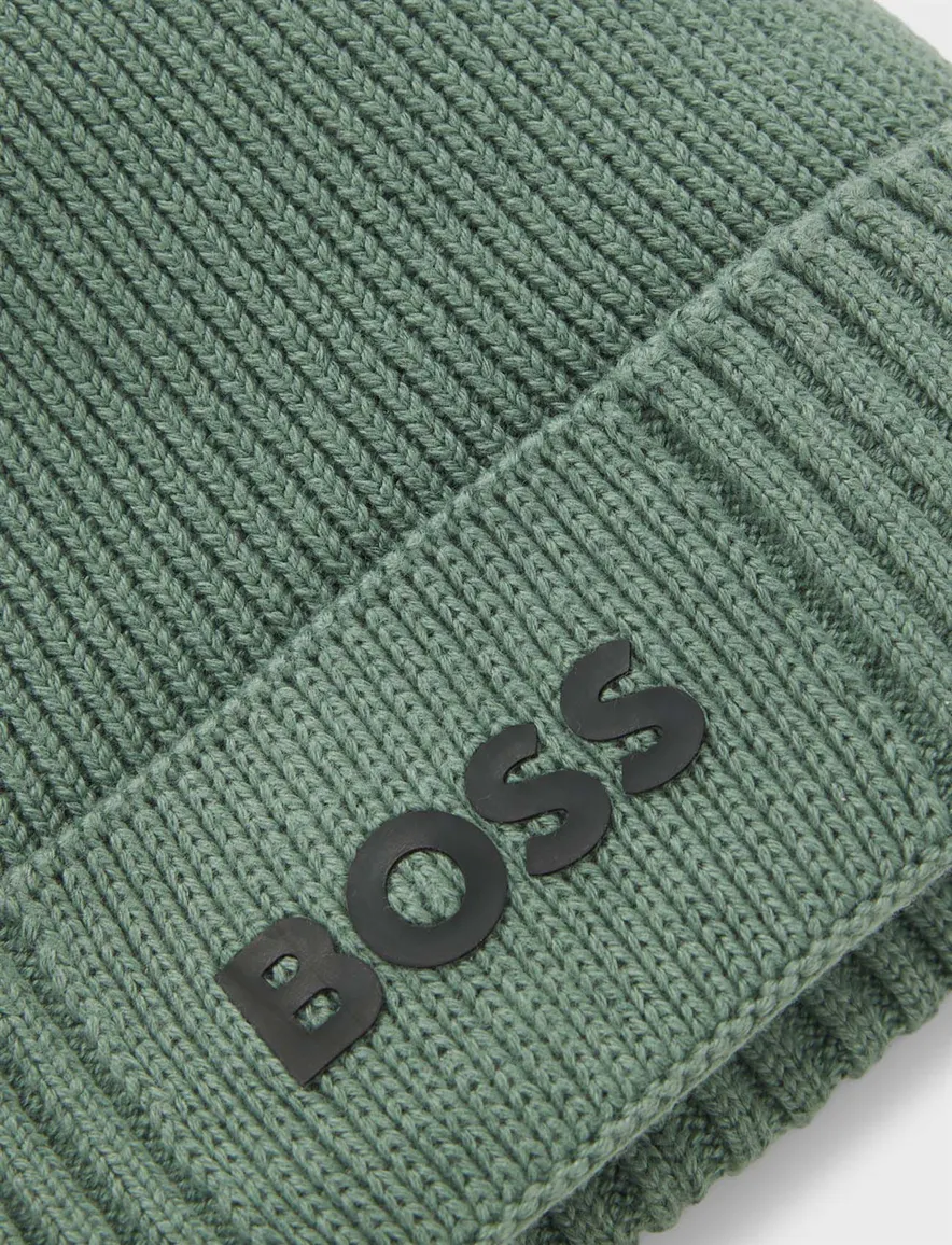 BOSS Green muts Asic Beanie-X groen