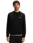 Boss Green ronde hals trui effen zwart normale fit