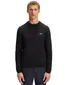Boss Green ronde hals trui effen donkerblauw normale fit