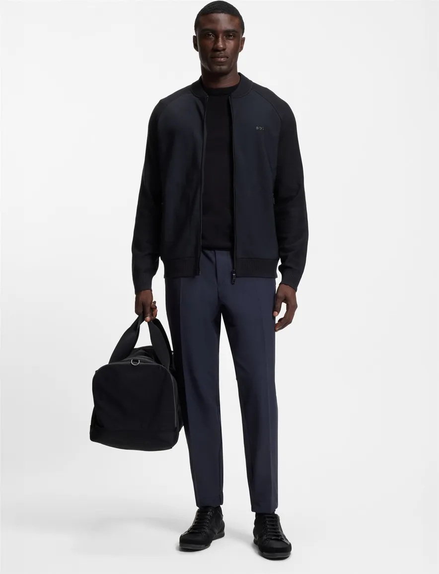 Boss Green vest donkerblauw effen