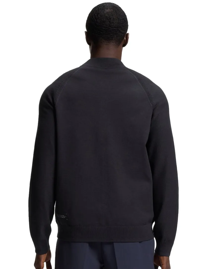Boss Green vest donkerblauw effen viscose