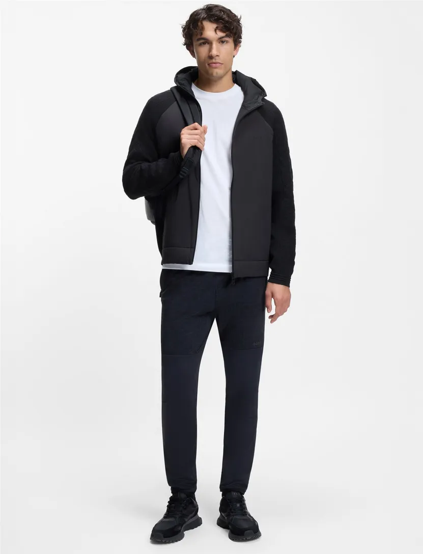 Boss Green Vest donkerblauw regular fit effen