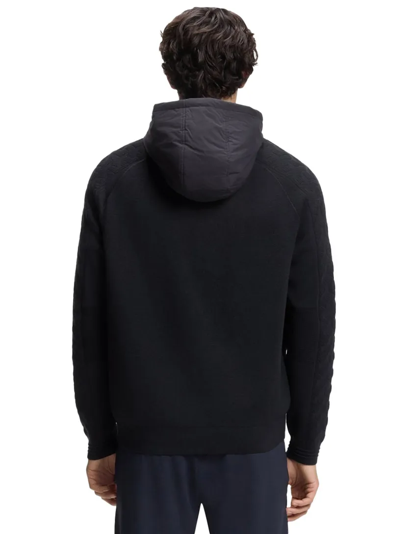 Boss Green Vest donkerblauw regular fit effen