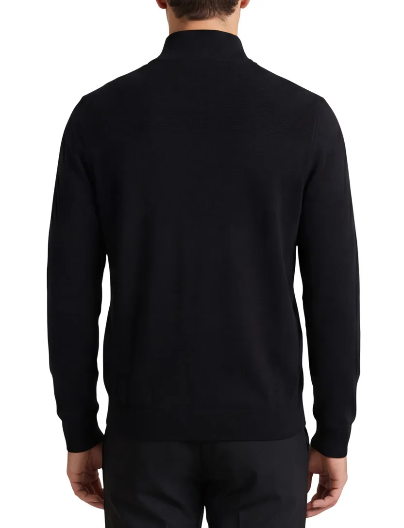 Half zip trui Boss Green Momentum-X normale fit zwart