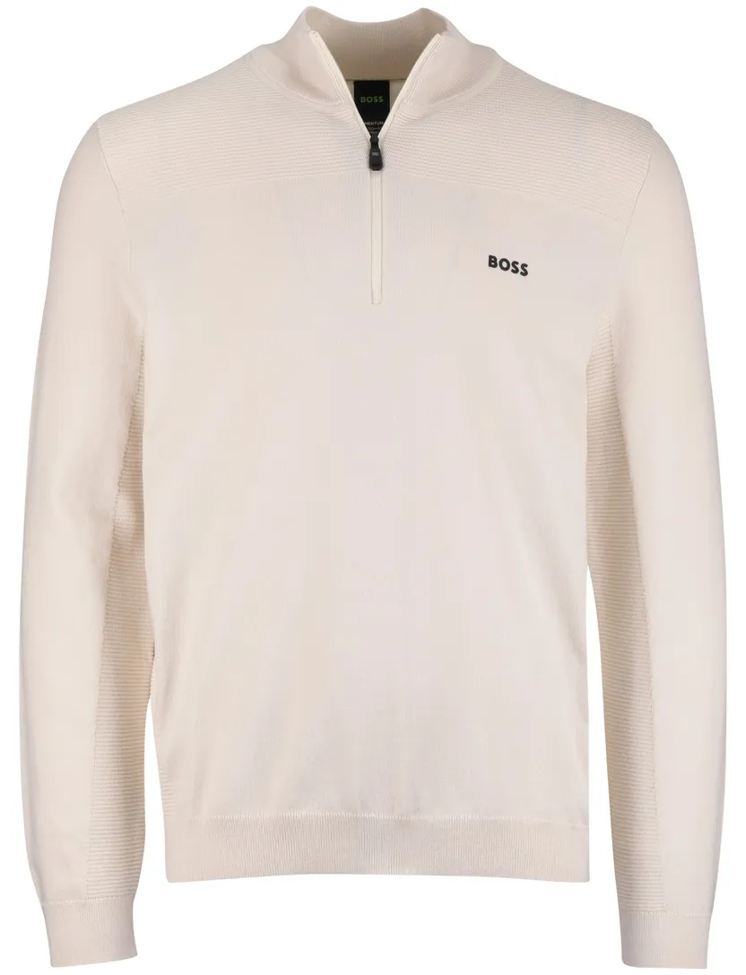 Boss trui half zip Green Momentum-X normale fit