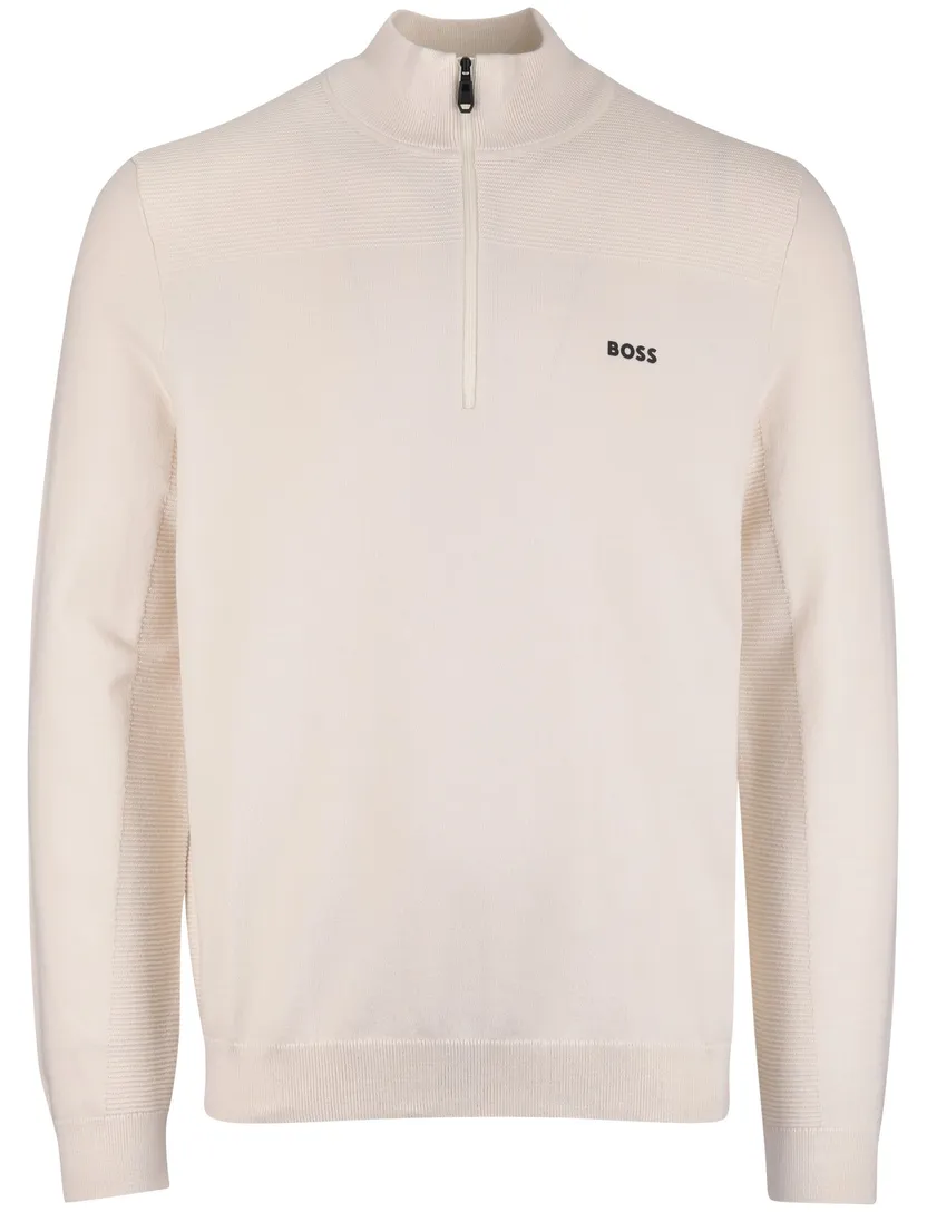 Boss trui half zip Green Momentum-X normale fit