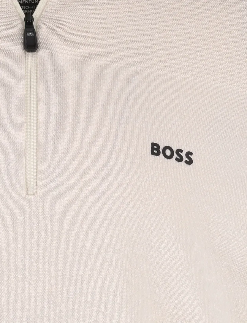 Boss trui half zip Green Momentum-X normale fit
