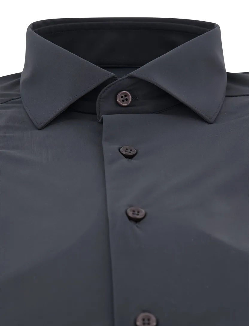 Business overhemd Cavallaro Napoli grijs jersey