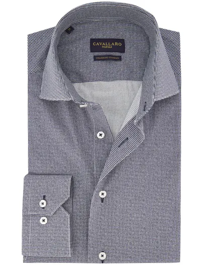 Cavallaro Cavallaro Napoli business overhemd zwart katoen