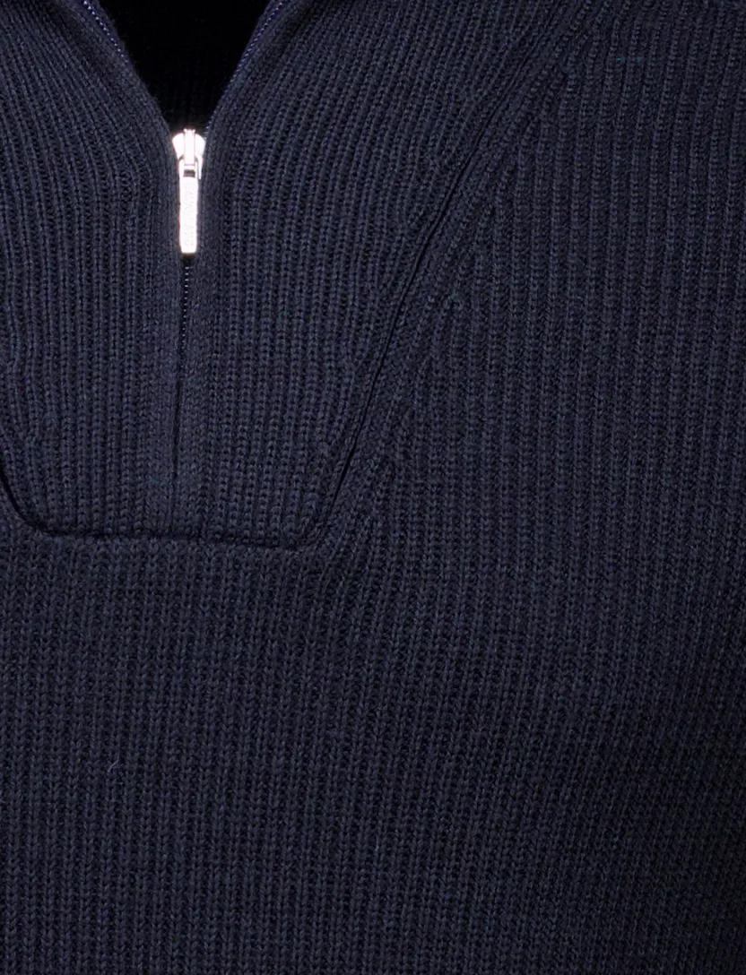 Cavallaro half zip pullover donkerblauw