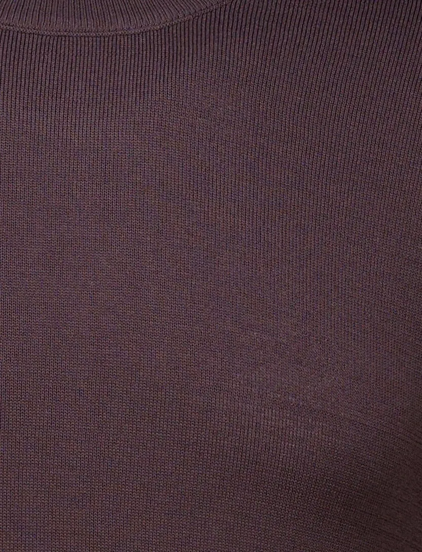 Cavallaro trui aubergine effen viscose