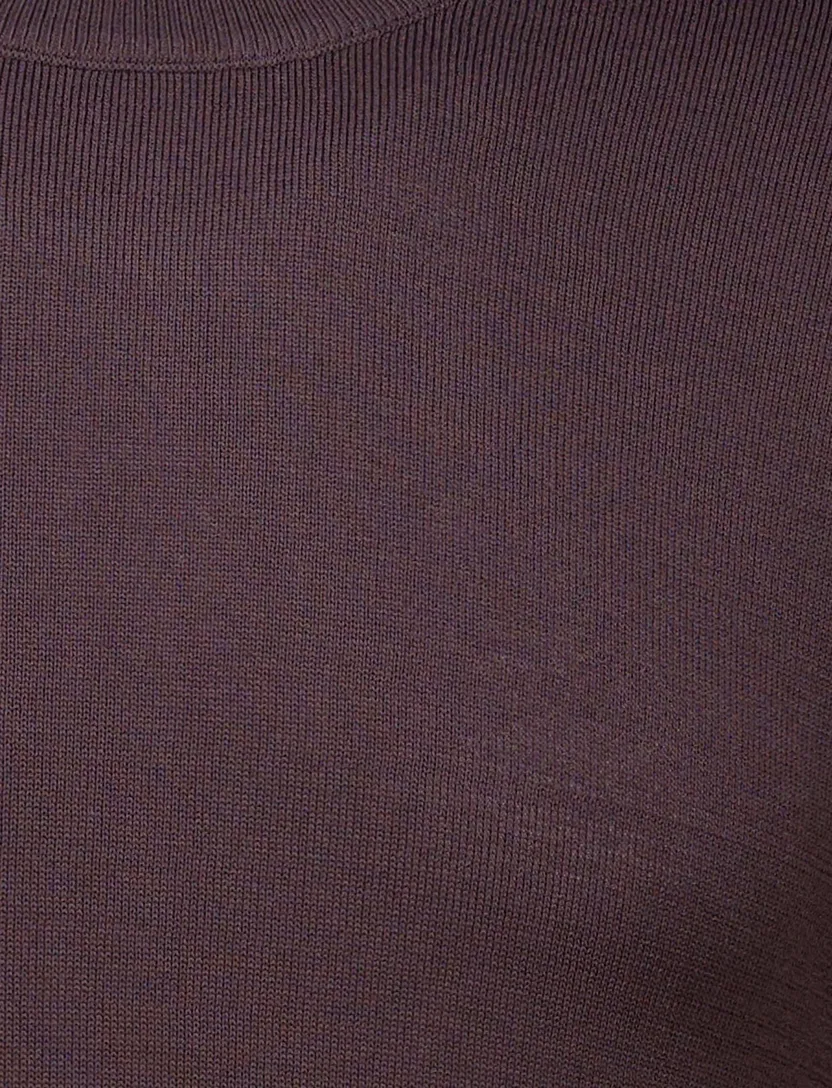 Cavallaro trui bruin effen viscose