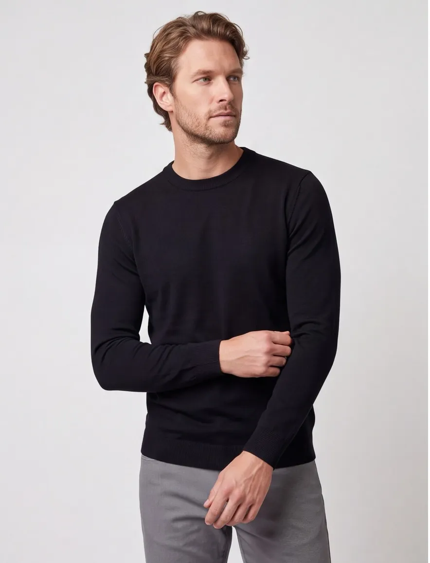 Cavallaro Milacio trui zwart turtleneck