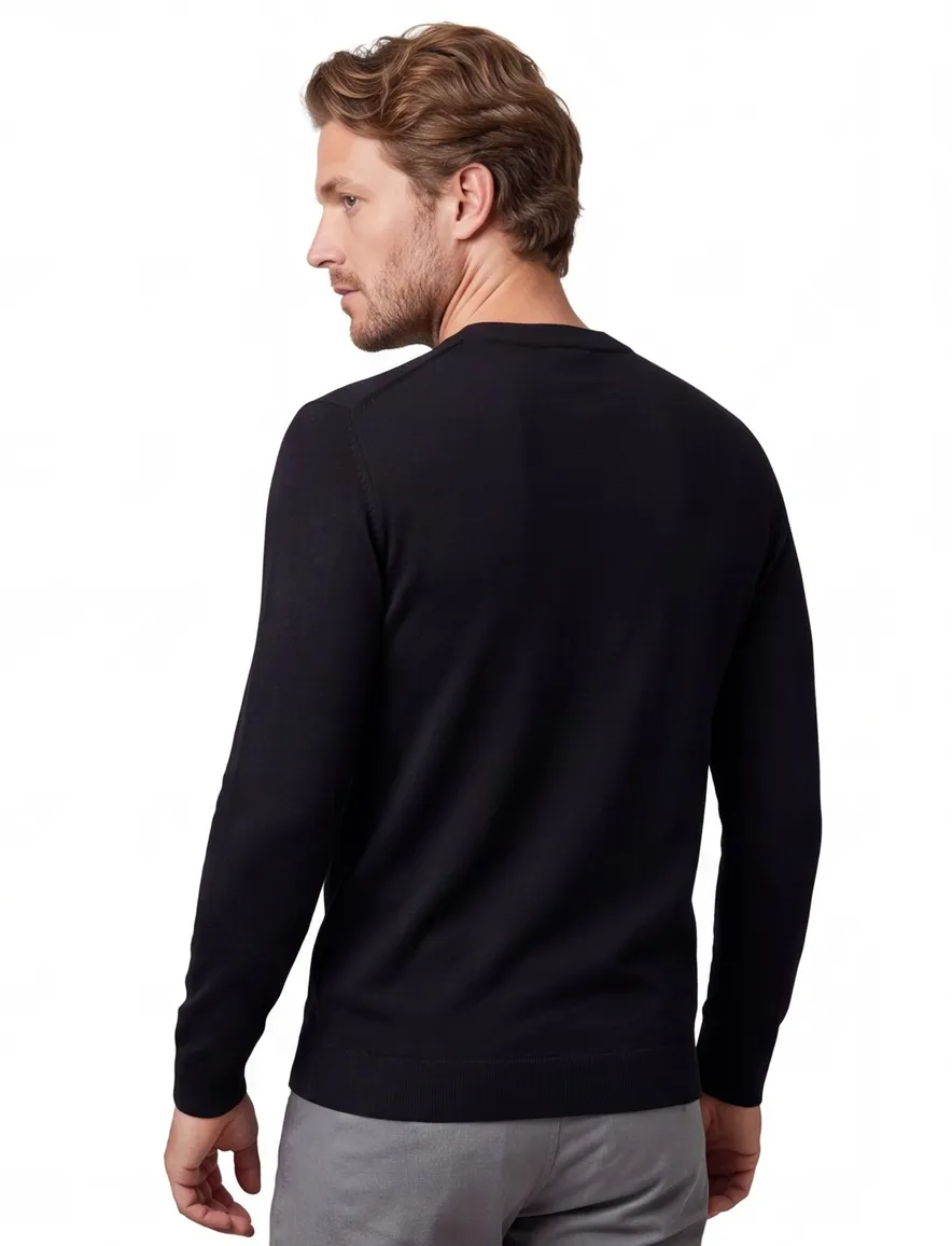 Cavallaro Milacio trui zwart turtleneck