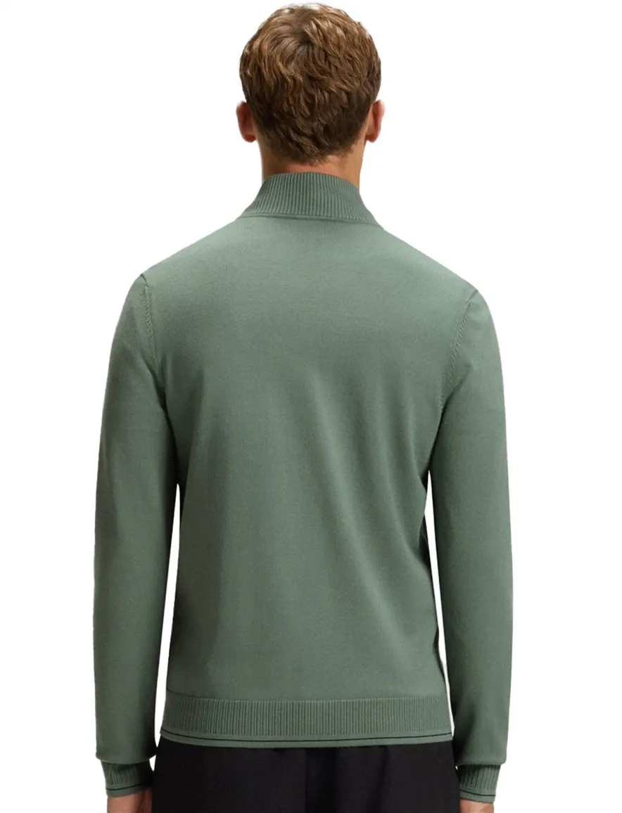 Boss Green vest turquoise viscose effen regular fit