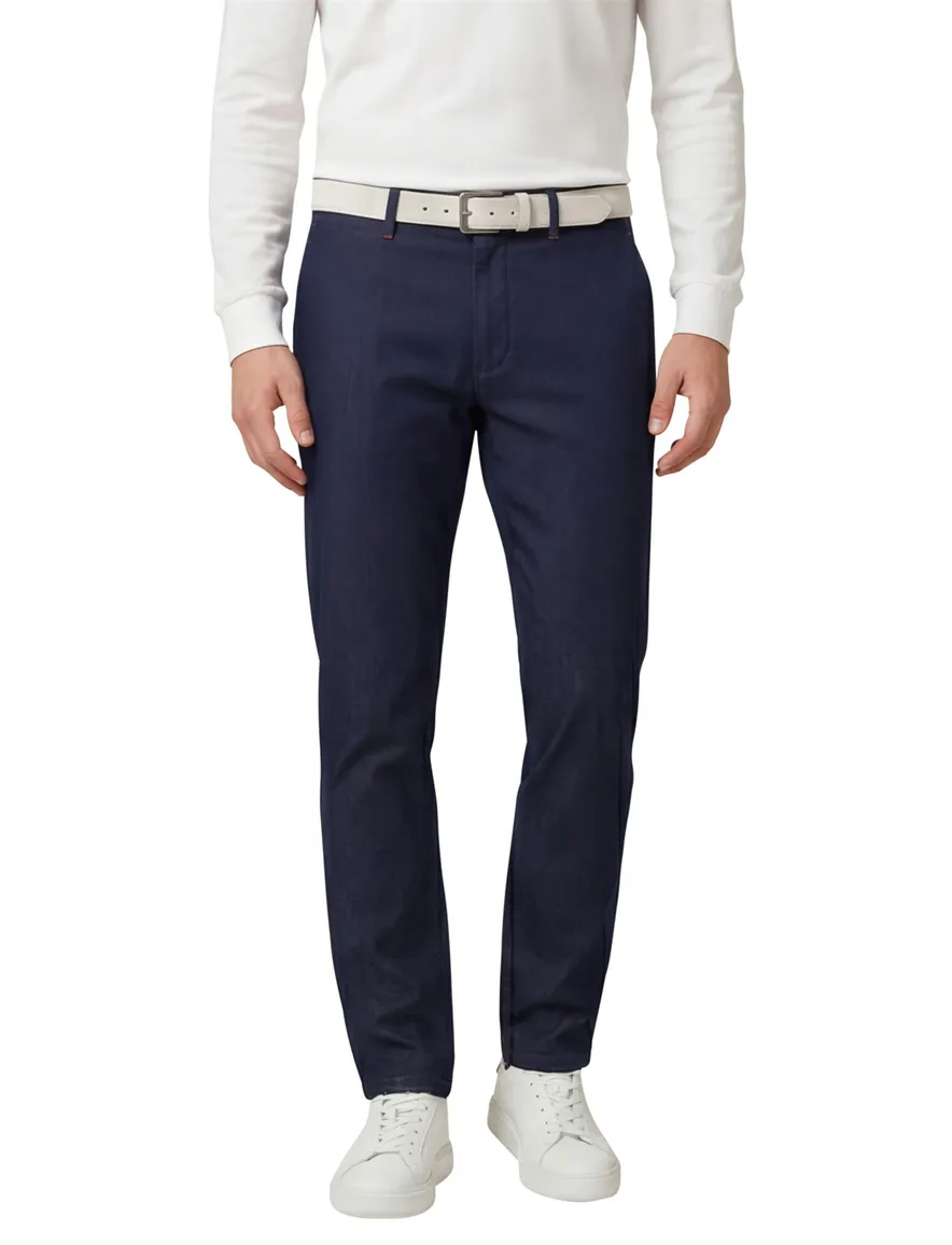 Pantalon chino donkerblauw Boss orange
