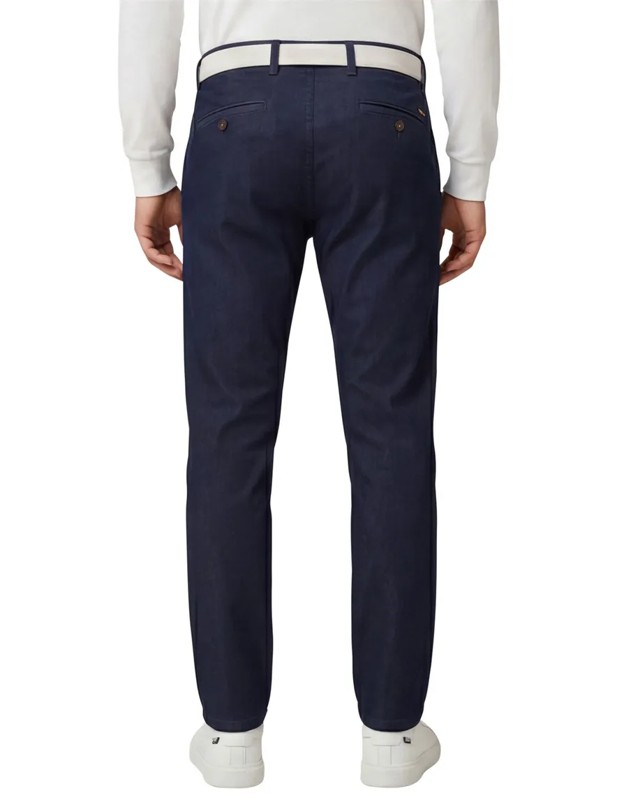 Pantalon chino donkerblauw Boss orange