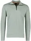 Boss Orange trui effen half zip groen