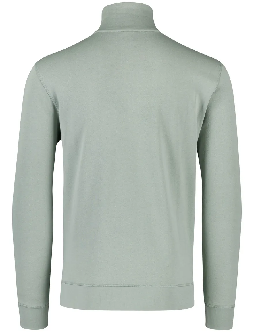 BOSS Orange Zetrust half zip trui groen