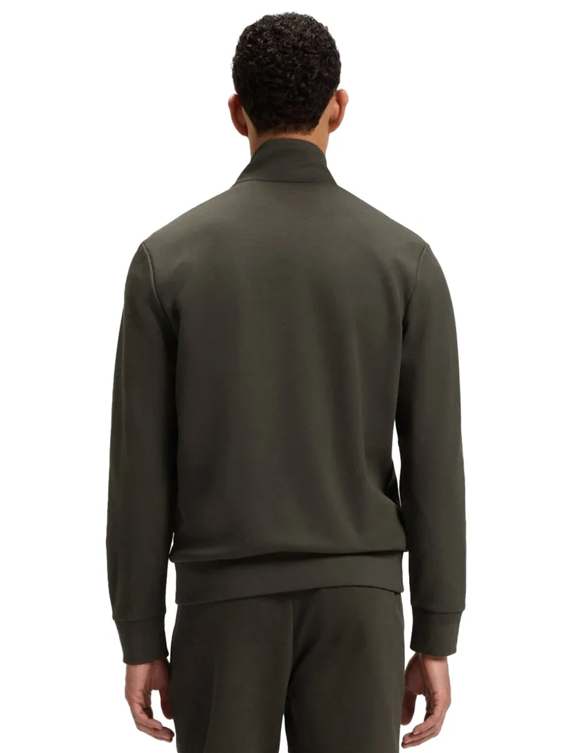 Boss Black H-sheperd donkergroen vest normale fit katoen
