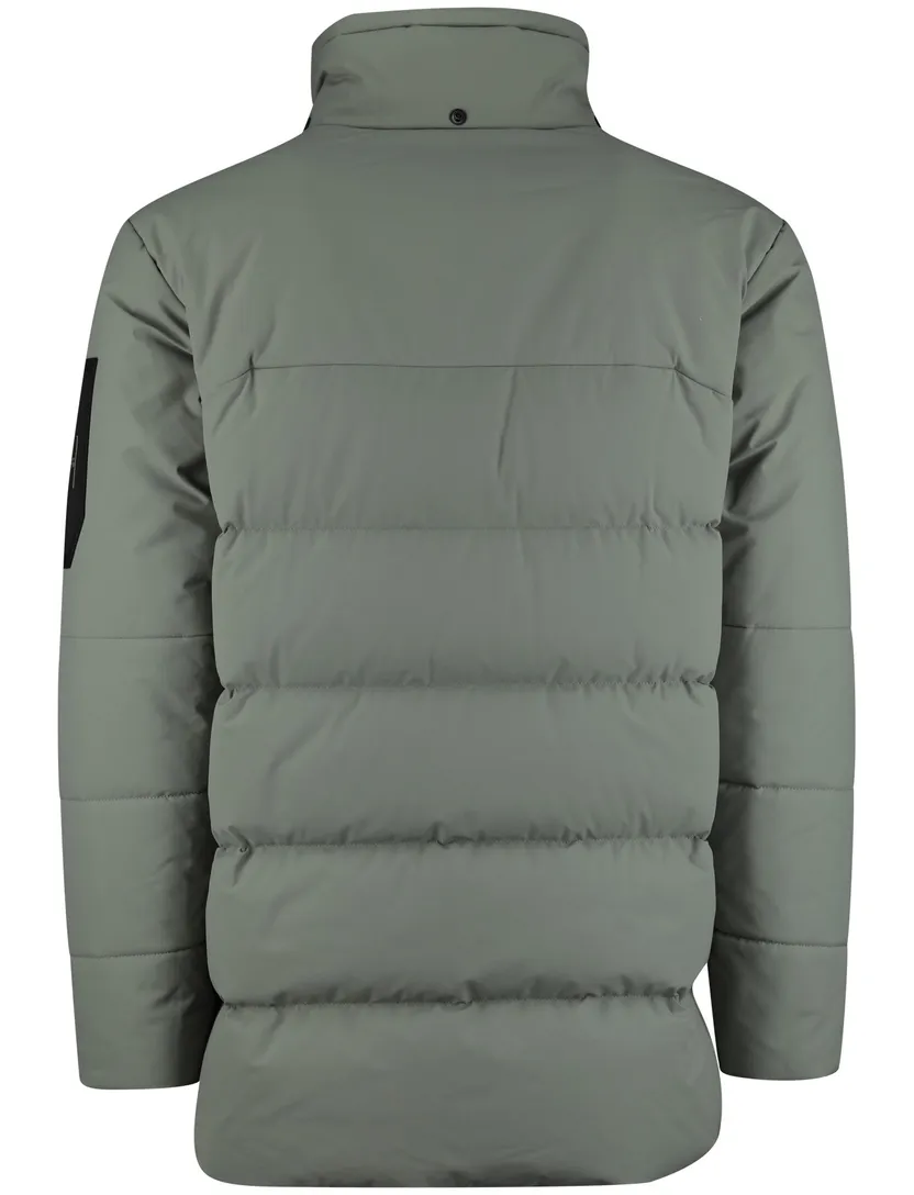 Boss Green winterjas groen capuchon normale fit