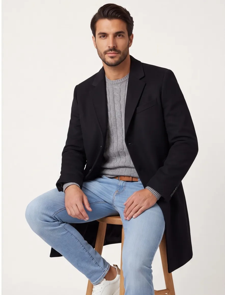 BOSS Black manteljas H-Jared zwart