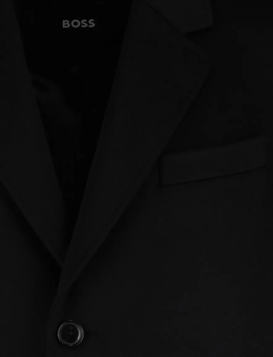 BOSS Black manteljas H-Jared zwart effen
