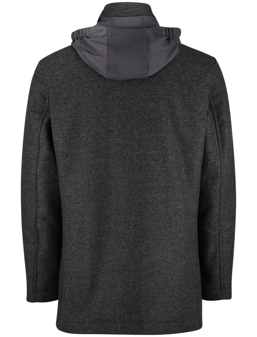 Boss black h-camron winterjas lang navy