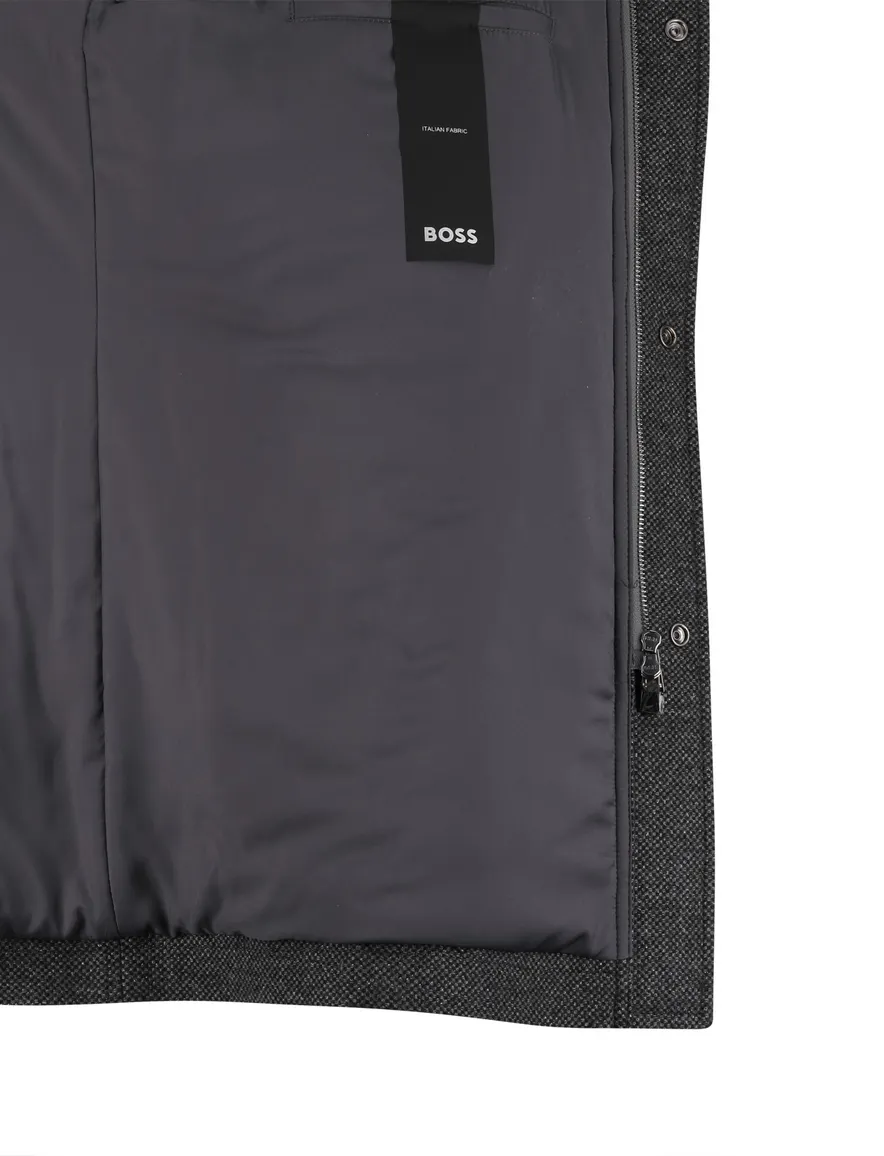 Boss black h-camron winterjas lang navy