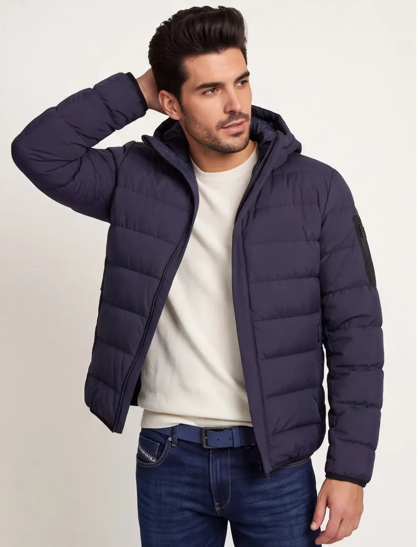 Donkerblauw Boss Green tussenjas